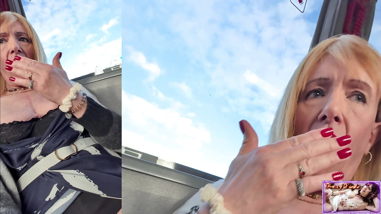 Trans Woman on a Bus Pulls Her Cock Out