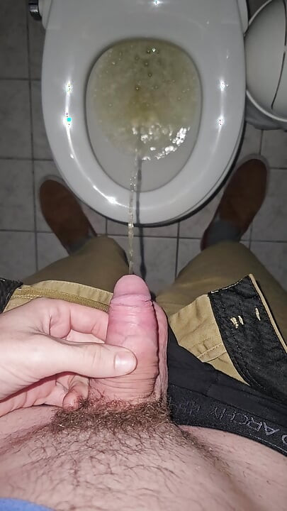 Quick Piss at My Mom's House for Mother's Day in My Blue Shirt