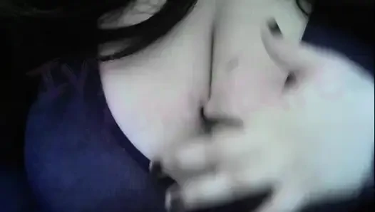 Hotwife With huge tits watching hentai