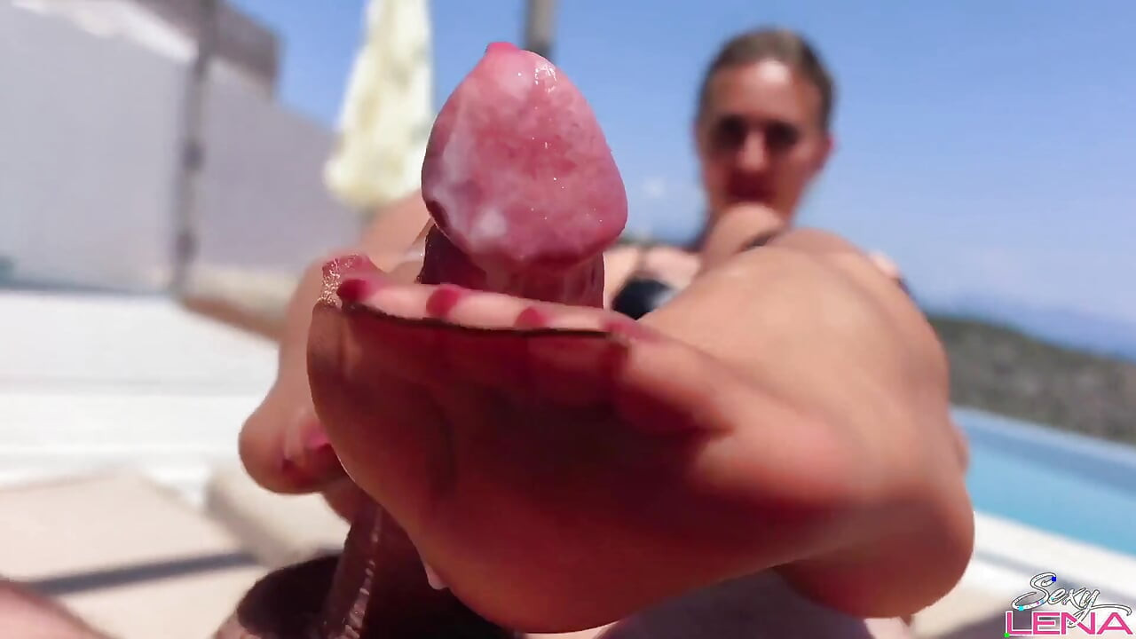 Poolside Nylon Footjob