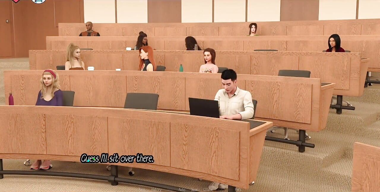 엘름우드 대학교 - 키스하고 싶어하는 작은 젖탱이의 귀여운 아시아인