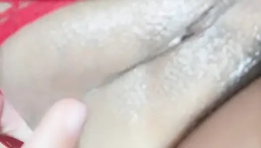 The stepsister's virgin pussy, I tease her with my huge cock and my tip