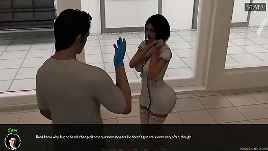 Шаловливая медсестра дает частный урок анатомии и специальный оральный осмотр - специальное медицинское обслуживание - от 10Ki