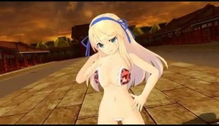 Senran Kagura naakt 1 tegen 3