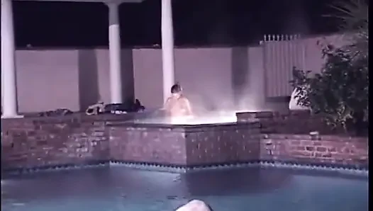 Tattooed Blonde with Nice Tits Loves to Ride Dick After Giving a Hot Tub Blowjob