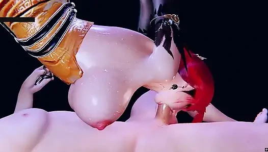 Ratu dewi penuh gairah dalam hentai animasi 3d - 3d