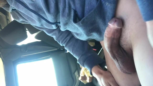 Jerking off in the car