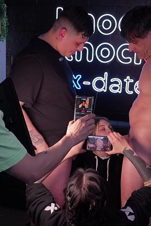 Hot Foursome Orgy in Knock Knock Live!