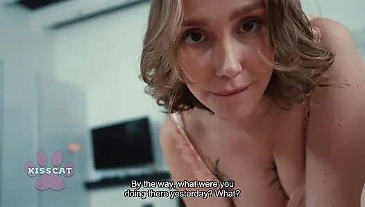 Jessie Ames Caught Riding Her New Older Man by Jealous Hot Mature Woman Who Joins In