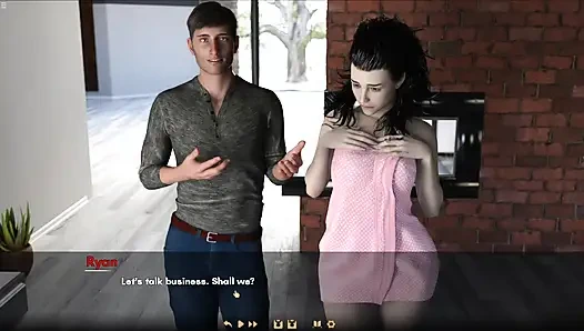 Муж-куколд снимает у жены полотенце и показывает ее обнаженное тело своему другу Оливер