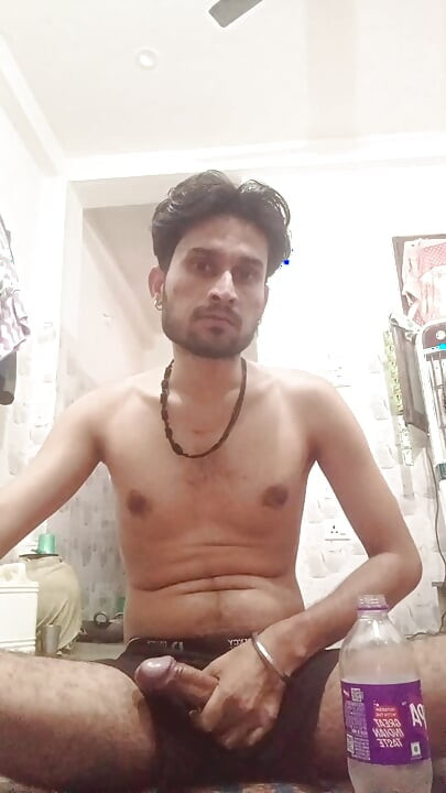 The Indian boy's hard and thick penis must have been seen for the first time