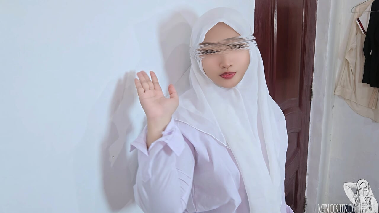 My Hijab Step Sister Need My Cum for Science Class – Shy Muslim School Girl Asks Her Step Brother for Help - Minokiiko