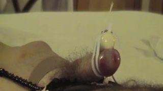 Сперма без рук с вибратором из яиц 4 (длинная)