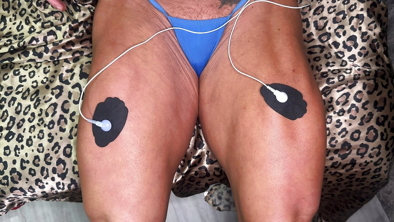 Muscle Manipulationstimulation Controls My Body, You Control Your Cock