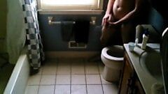 Men masturbating in bathroom. Arab men peeing