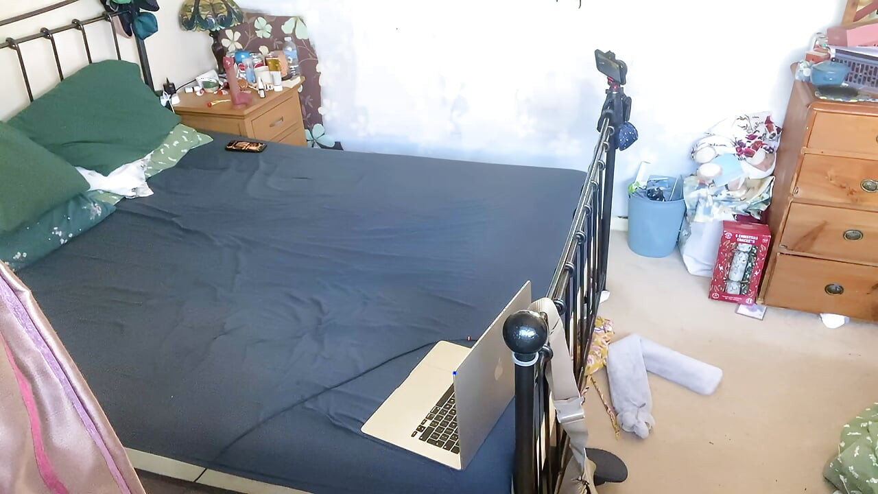 Builders Let Themselves in and Peep Through the Window While Beautiful Wife Is on Macbook