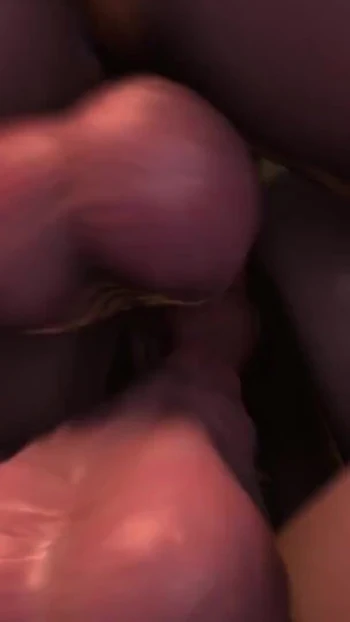 Spectacular moment from "DesireSFM - Two Massive Futanari Cocks Having Fun With Busty Sexy Blondes - 3D Futanari Foursome"