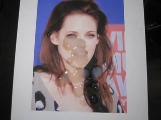 Kristen Stewart cumtribute - maart 2014