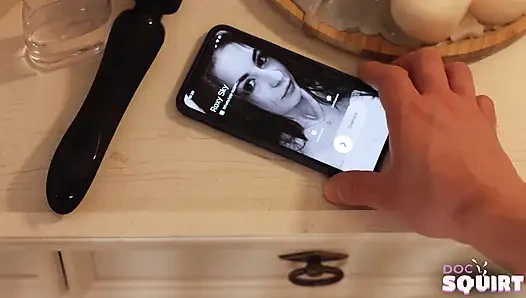 Pretty brunette shared by her husband and Doc