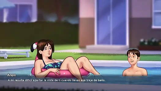 mommy outside and inside house stepson - summertime saga