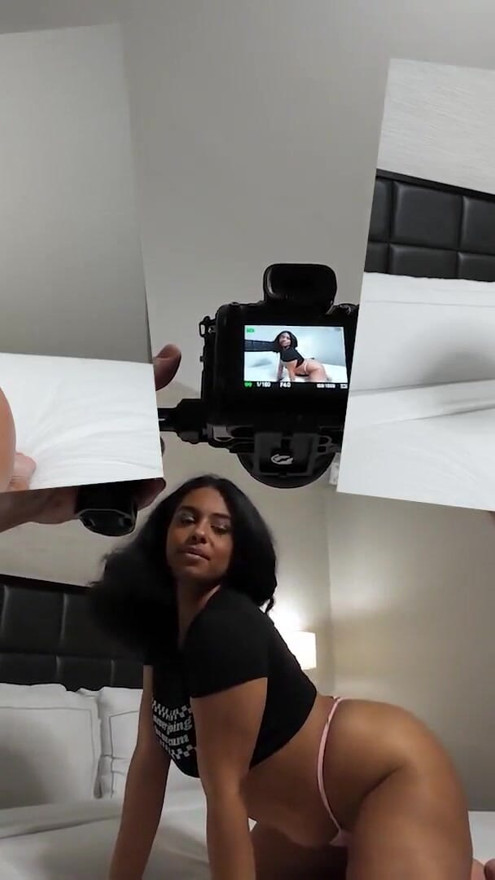 Black Teen Street Pick Up for Hardcore Deep Rough Fuck Covered in Cumshots and Piss Drinking Hazel Haze VS Worlds Biggest Cock | Clip 1