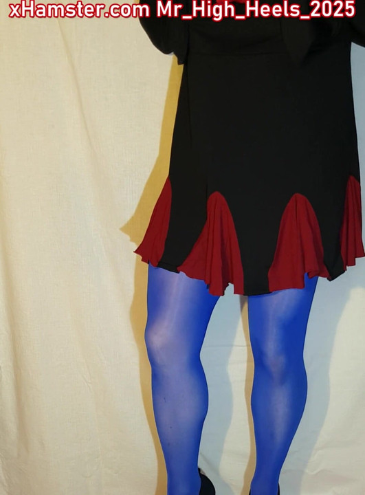 Blue and black