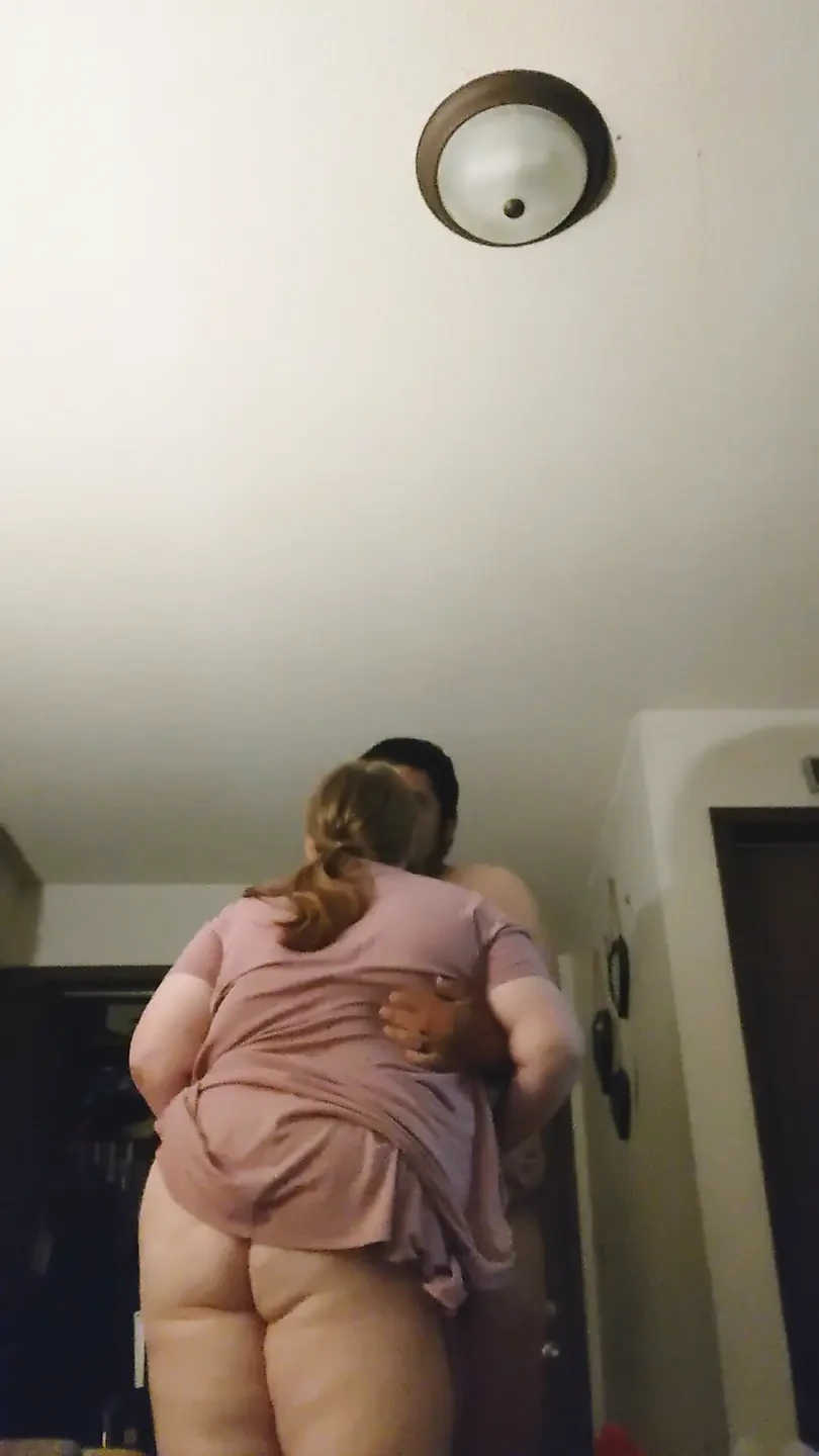 Cute BBW Wearing Dress Gets Pounded Doggy