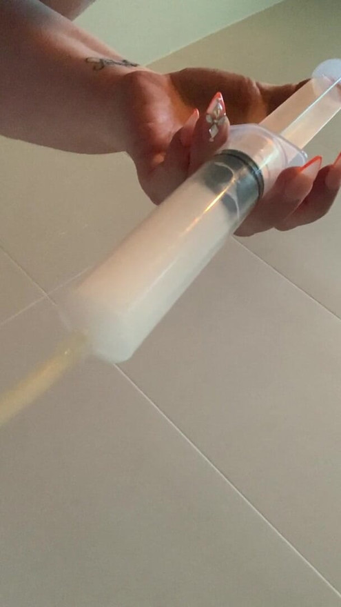 Pumpad full av sperma