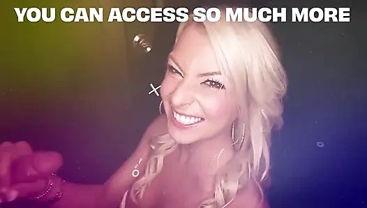 GLORYHOLE SECRETS - Piper Press Swallows Loads In Her First Gloryhole Debut