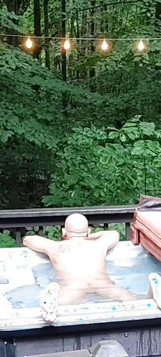 Undressed in the forest for days