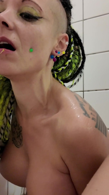 Spectacular moment from "Fun in the shower with Nicole Gigi"