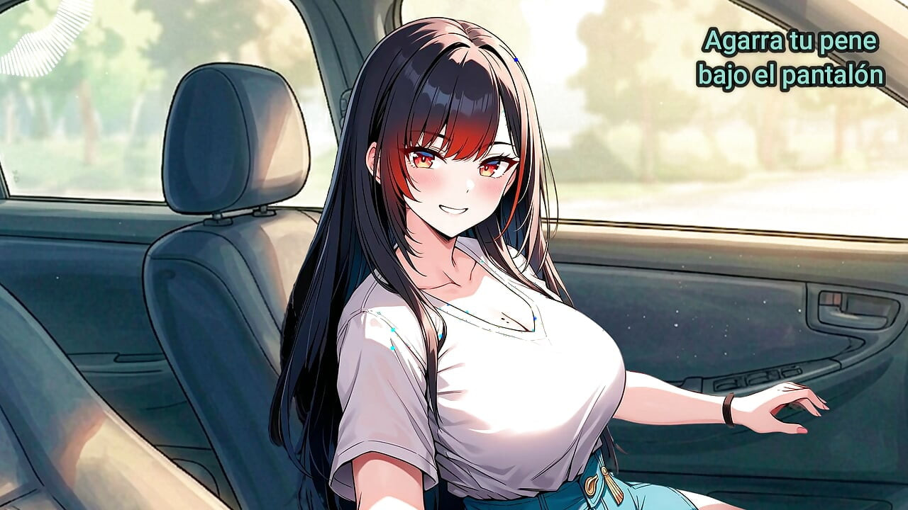 スペインのJOI。ゲーム内で片手で、もう片方の手で運転する。
