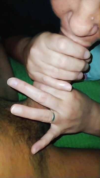 Auntie saw him naked and wanted to take care of her stepnephew's cock.