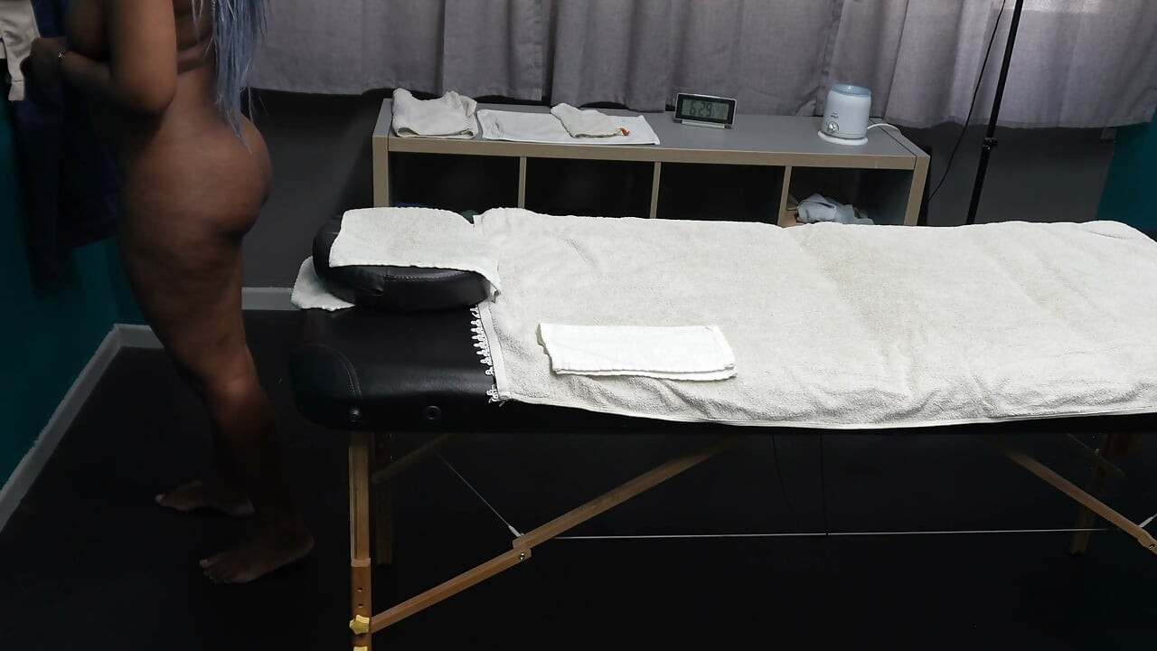 First Masseur Fingering My Pussy Before Massage Starts and Then He Jerking off While Touching My Ass!