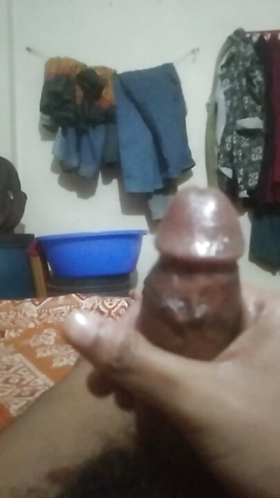 I did a handjob at home.