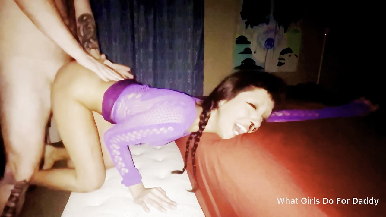 FIRST EVER PORN True Amateur Silvia Ludus Gets What Girls Do For Daddy Treatment