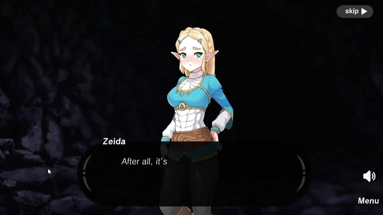 精霊の球の伝説 - ゼルダ姫のフェラチオ