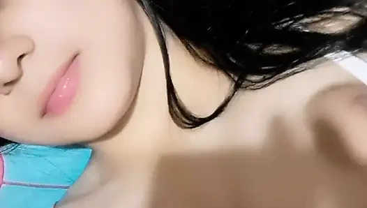 "Menyentuh memekku yang basah hanya untukmu"