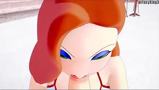 Jessica Rabbit wearing a bikini POV sex