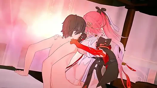 Wuthering waves - animasi seks hot changli - bokong hentai 3d mengerang & nikmat