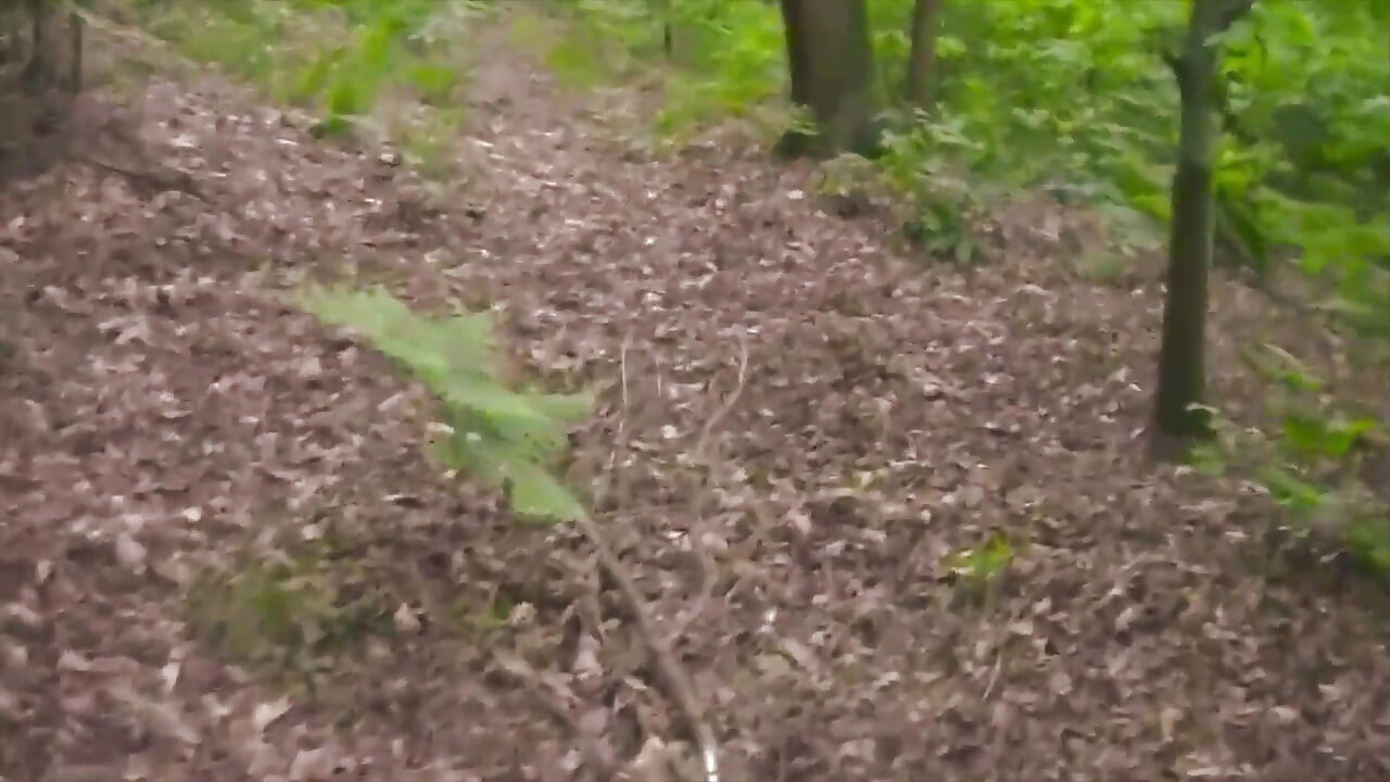 Nice and Long Cumshot, Shirtless, in a Public Forest