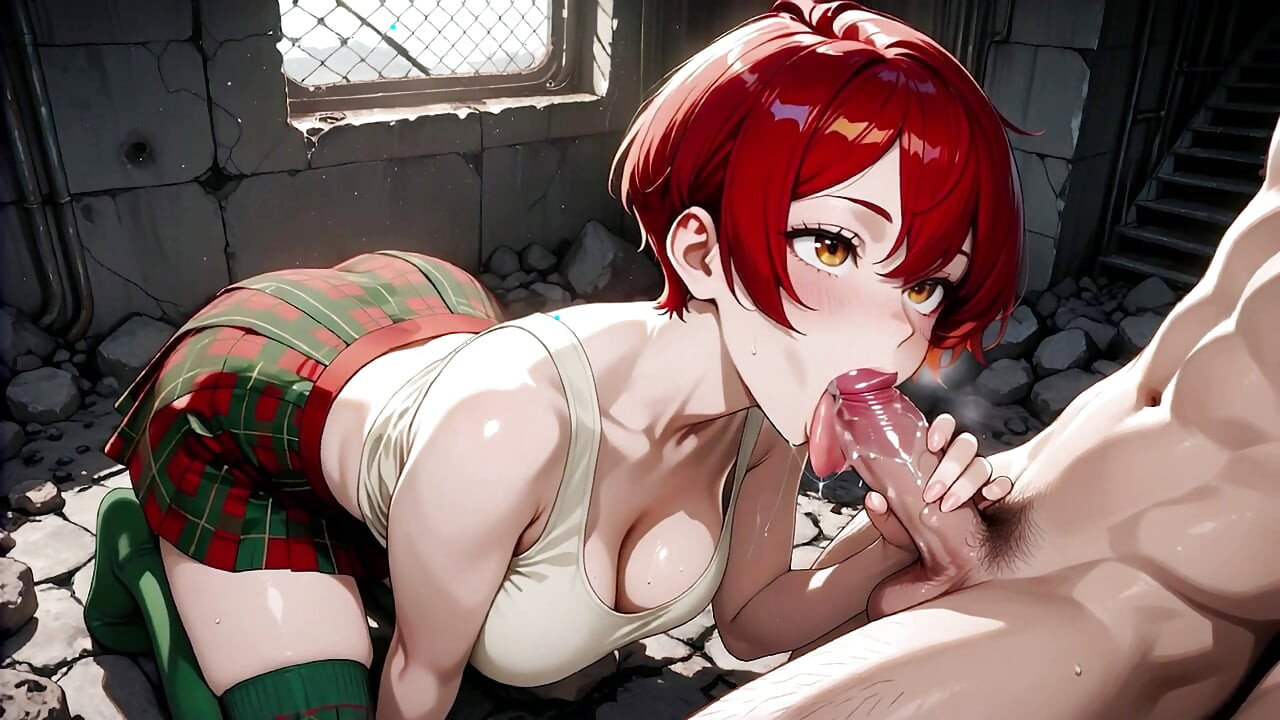 Horny Yellow-Top Waifu Begs for Hotel Mouth Creampie She Can't Resist
