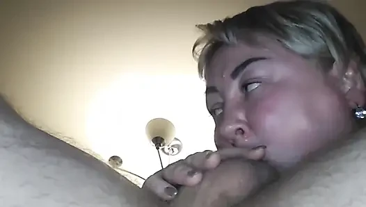 Branded blowjob from step mother-in-law and cum shot 5
