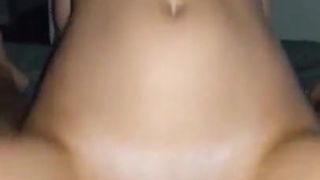 She rides me intensely as i admire her tits - POV