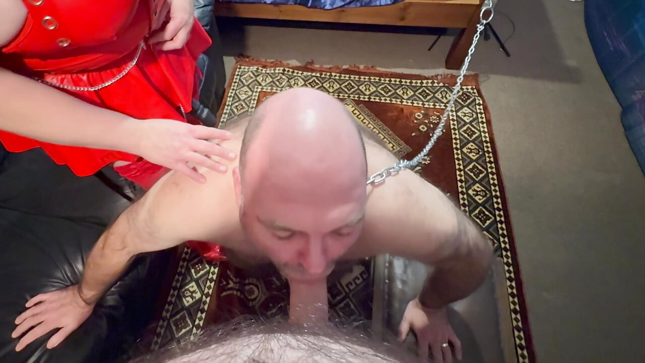 Domina gets BooBoo to suck cock and get fucked!