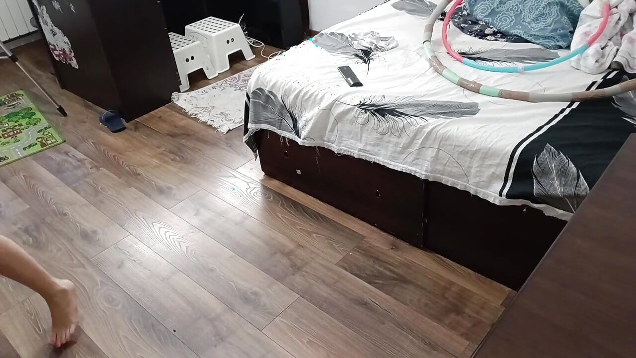 Sexy Wife Workout at Home Naked.