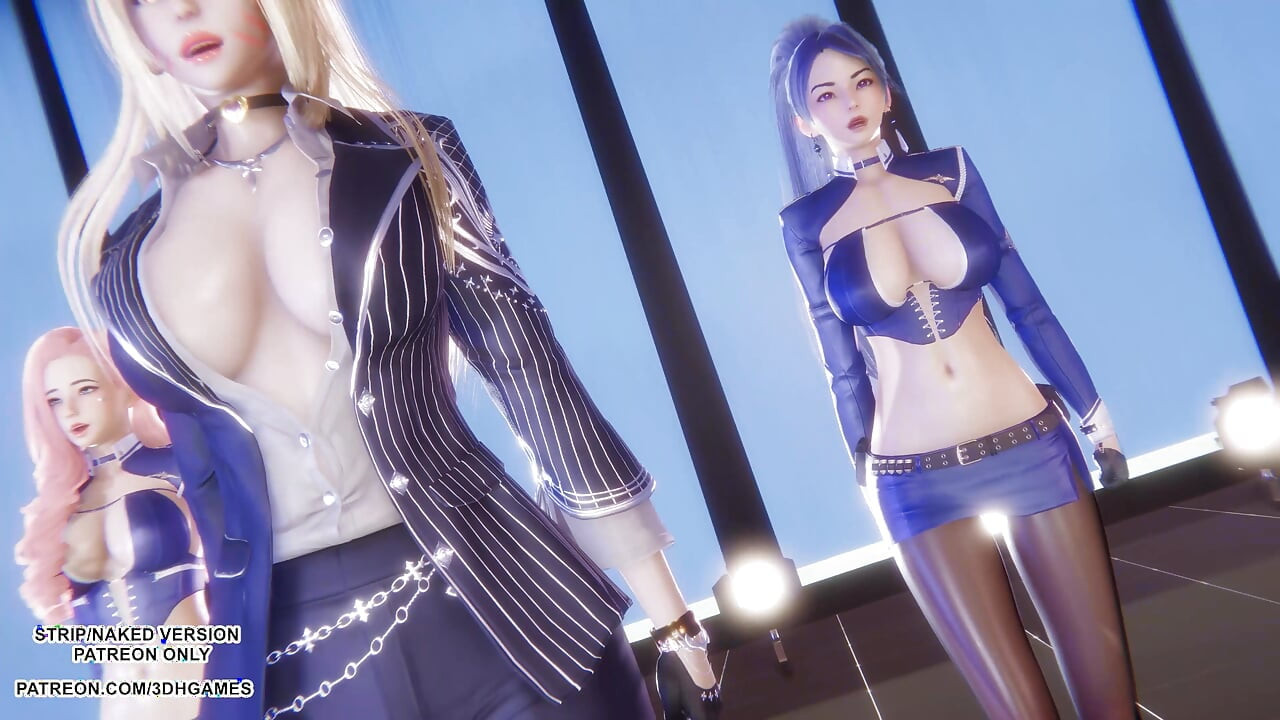 MMD  TWICE - Talk that Talk  Ahri Seraphine Kaisa Sexy Kpop Dance League of Legends Hentai Uncensored 4K 60FPS