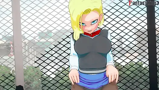 Android 18, Videl'in gohan'ı sikişini izlemesini seviyor - dragonball zex serisi