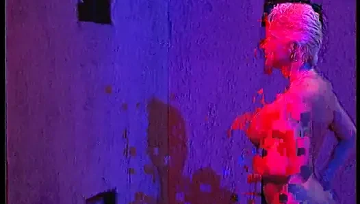 Amazing blonde slut blows a few cocks and swallows a glass of semen in the secret room