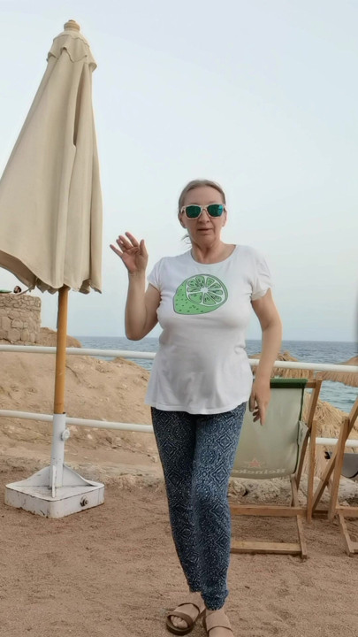 Vovó na praia